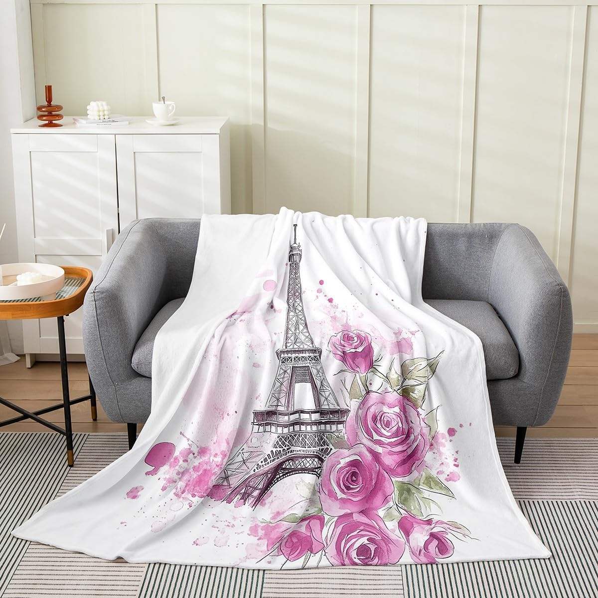 

Christmas Tree Printed Lightweight Throw Blanket, American Flag Xmas Kids Boys Fleece Blanket for Sofa Bed, Green Red Snowflake 75x90cm