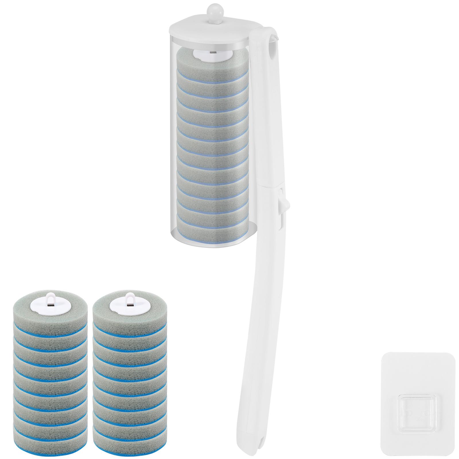 

New Disposable Toilet Brush Cleaning Kit Replacement Head Long Handle Auto Lid Opening Restroom Wc Bathroom Tool Accessories