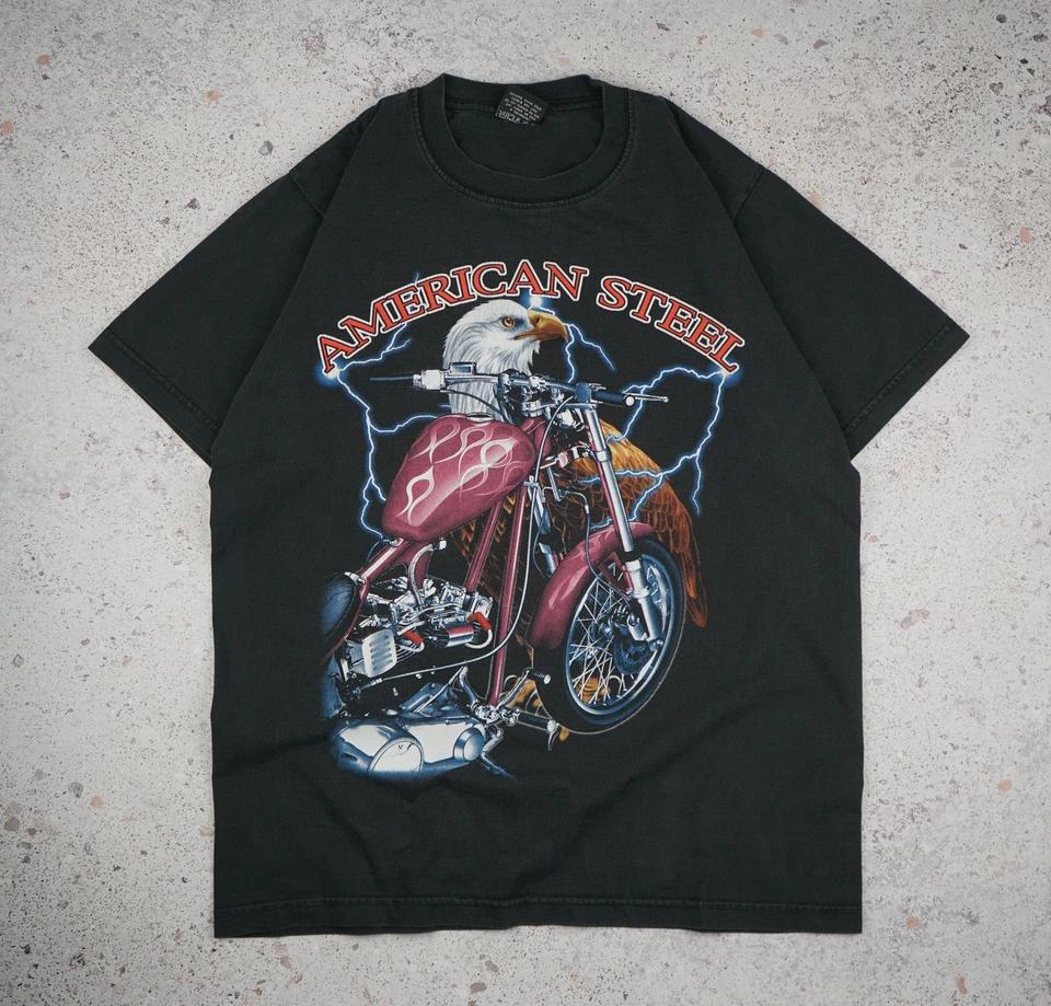 Vintage Harley Davidson American Steel T Shirt L