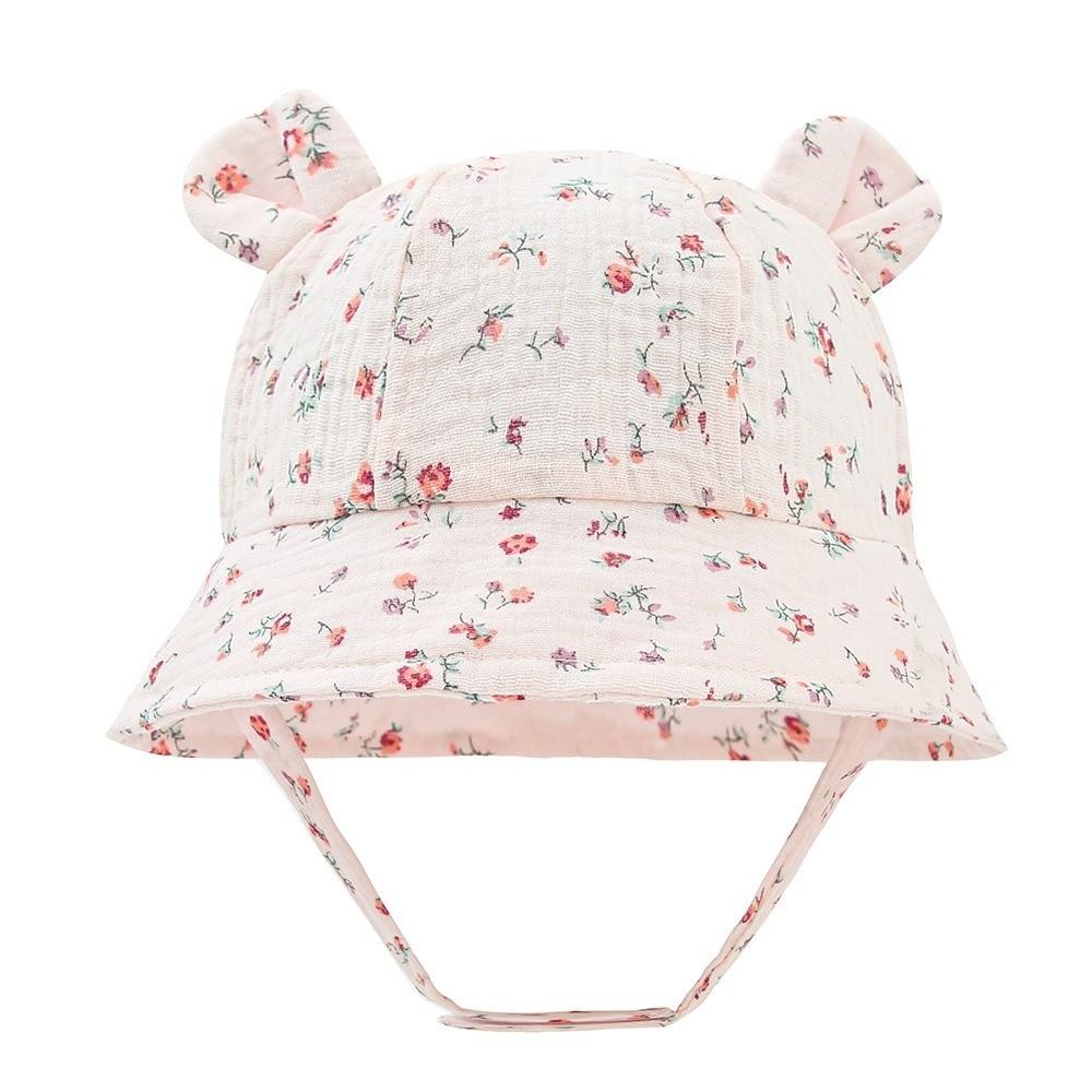 

Adjustable Children Beach Caps Print Design Rabbit Ear Hat New Baby Sun Hat Beach Wear Style C