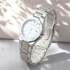 Watch with Natural Tungsten and Stainless Steel Model MJ032 [Mauro Gerardi] Solar-powered Men's Diamonds, Bezel, Bracelet, (MJ032-4/White)