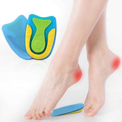 Silikongel-Einlegesohlen für die Ferse, Halbsohlen, Stoßdämpfung, bequeme Schuheinlagen, weiche Gel-Ferseneinlage, Schuhpolster