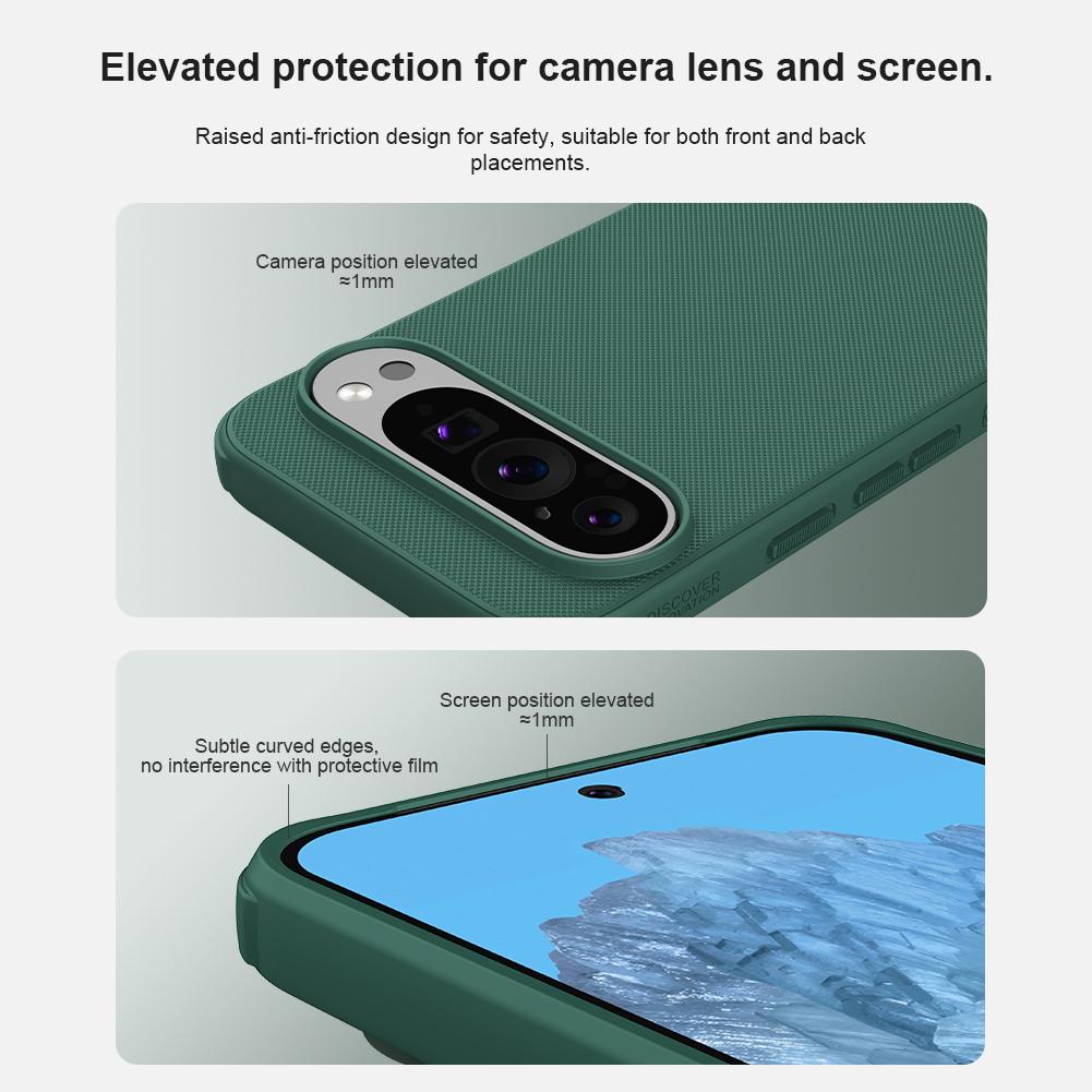 for Google Pixel 9 Pro XL Magnetic Case Nillkin Super Frosted Shield TPU Fram Soft Edge Protection Hard PC Back Cover