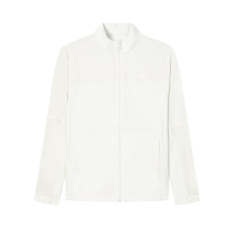 FILA Jackets Men s Porcelain White Stand Collar Moderate Workwear F11M428703FIV 180/100A/XL
