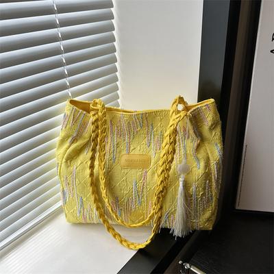 Borsa a spalla semplice di nicchia nuova estiva da donna stile straniero borsa tote da tempo libero grande capacità borsa da pendolare