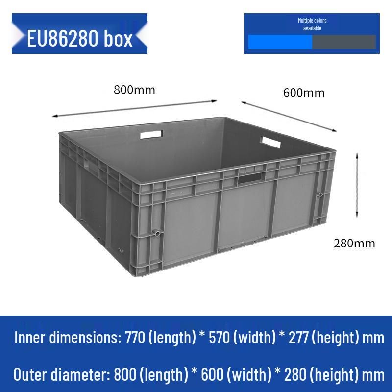 Large Rectangular Plastic Storage Box with Lid – Industrial Organizer & Tool Turnover Box