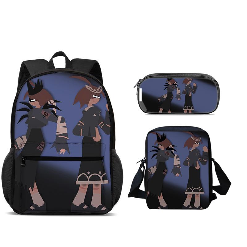 Fundamental Backpack Pen Bag Shoulder Bag 3pcs Set Versatile Large Capacity Boy and Girl School Birthday Best Gift