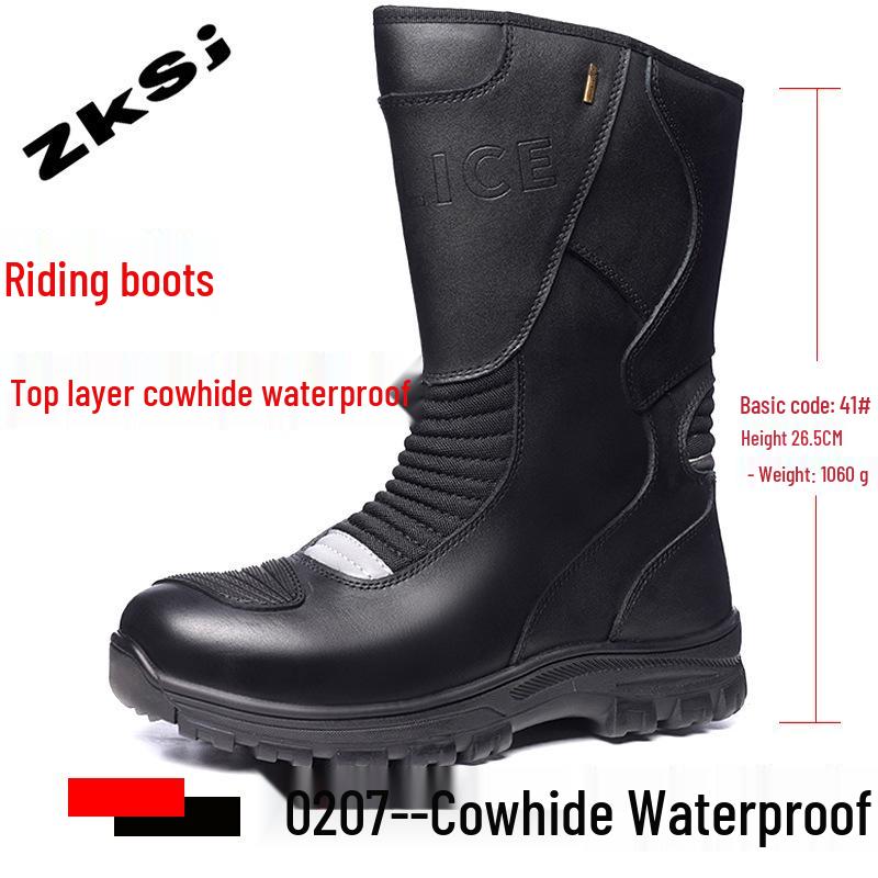 All-Season Breathable Motorcycle Riding Boots - Anti-Fall, Road Racing & Parkour Shoes