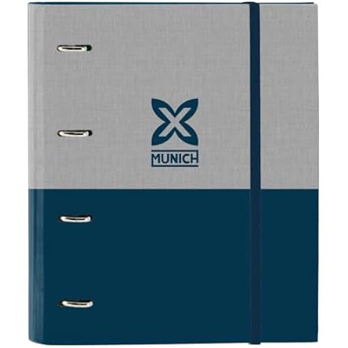 Classeur - SAFTA - MUNICH STREET - 4 Anneaux De 35 Cm - 100 Feuilles A4 - Couverture Rigide