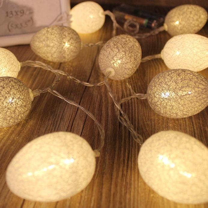 Новый шар светодиодный хлопковая проволока яичные огни строка рождественское пасхальное — фото 11