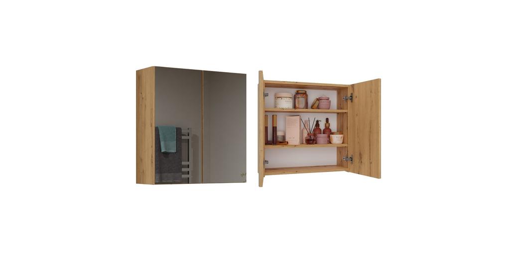 Pola Badezimmerschrank 2 Türen Spiegel Artisan