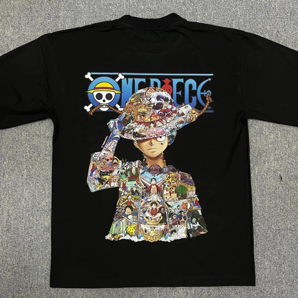 

New Best Selling Fashion New One Piece Japanese Anime Mens 3D Printed Tshirt Harajuku Mens and Womens Short Sleeved Shirt S