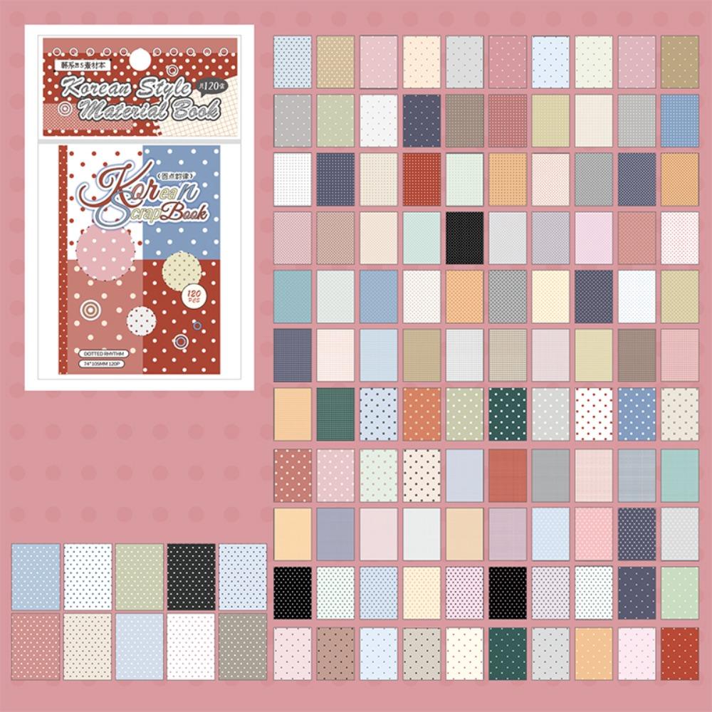 Tear-Off Pages Material Book 120 Sheets Scrapbook Paper Set New Memo Pad Refill Pages  DIY Journal A