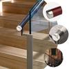 Tappi di chiusura rotondi per corrimano in acciaio inossidabile, tappi di sigillatura per corrimano di scale, per corrimano in legno