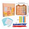 Threading Board HandEye Coordination Fine Motor Skill Toy Focus Training Stringing for