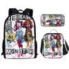 Elementary School Cartoon Backpack And Peripheral Backpack Three Piece Set