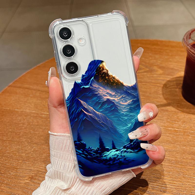 Iceberg Print Transparent Phone Case For Samsung Galaxy A57 A37 A17 A56 A36 A55 A35 A26 A16 A25 A15 A54 A14 Soft Silicone Cover