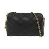 [Pre-Owned] Fleming Diamond Quilted Woven Leather Chain Soft Lambskin Shoulder Bag - Very Good #LIHNXX