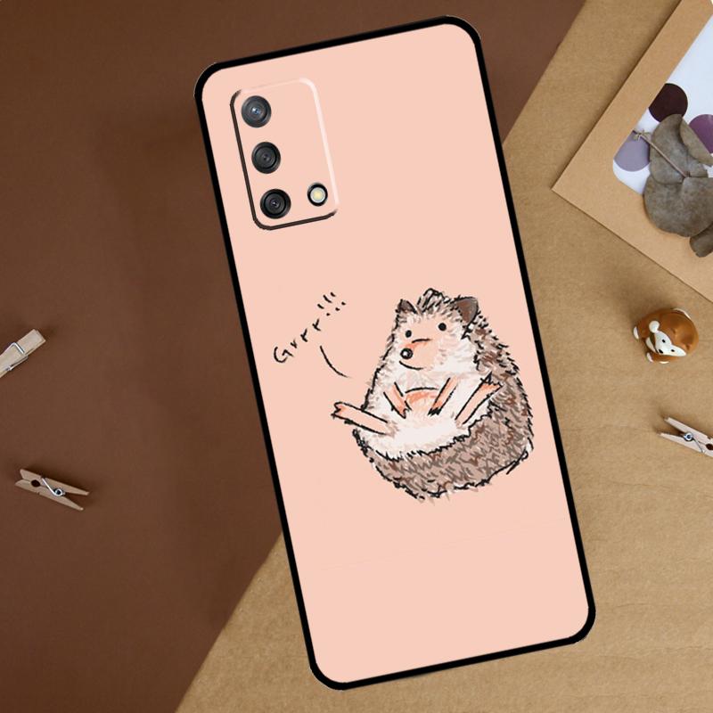 

Hedgehog For Oppo A60 A40 A80 A74 A94 A54 A18 A38 A58 A78 A98 A16 A76 A96 A15 A57S A17 A77 Phone Case OPPO A58 4G