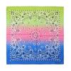 kakatrend Bandana Paisley 100% Cotton Gradient Color Adult Bandana Stylish Handkerchief Cotton Bandana Unisex Durag Large Size 55cm x 55cm