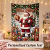 Wall Hanging TapestryChristmas Custom Name Print Art For Indoor Home Room Decoration Holiday Gift