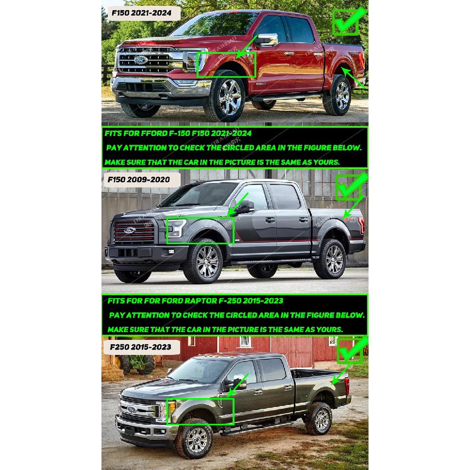 Mud Flaps For Ford F-150 F150 F250 2009-2024   F 150 Splash Guards Fender MudFlaps Front Rear Mudguards Car Accesso F150 2009-2020