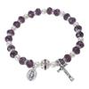 Cross Rosary Bracelet Rosary Style Charm Ornament Decor Present Supplies for Christmas Catholic Decoration Present