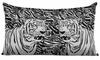 Vargottam Square Pillow Cover - Decorative Pillow Covers  12x12 Inches,  Printed  White & Black  Theme  Pillowcase,