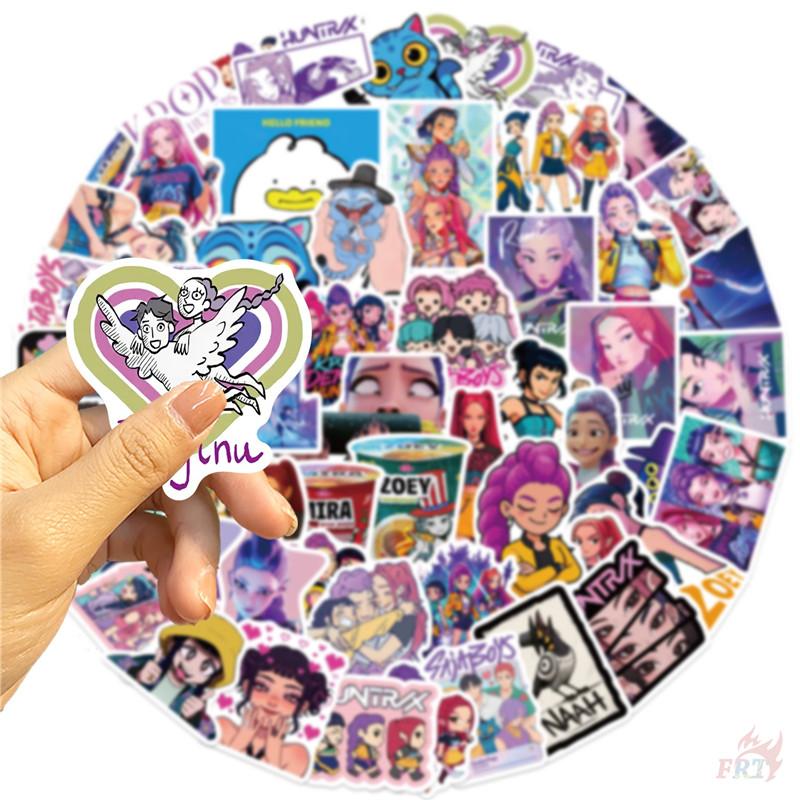 60Pcs/Set KPop Demon Hunters Series 01 Stickers DIY Fashion Waterproof Doodle Decals Stickers
