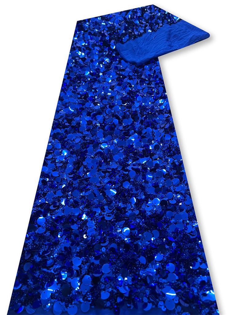 1 Yard 5+9mm Sequin Embroidery Lace Fabric for DiY Sewing Woman Wedding Dresses Clothes Fabrics Party Special Events Fabric