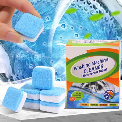 Washing Machine Slot Effervescent Tablets for Cleaning Fragrance Scaling and Odor Removal 12 Capsules/box of Cleaning Tablets
