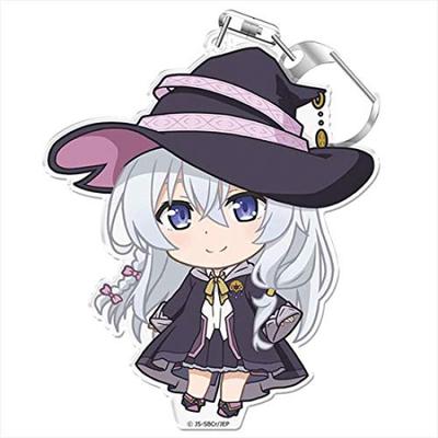 Azumaker Wandering The Journey of Elaina Keychain Elaina Witch Punikore! (with Stand)