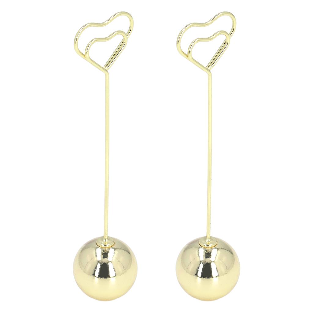 2Pcs Table Number Stands Unique Design Widely Used Firm Stable Sturdy Durable Metal Place Card Holder for Party