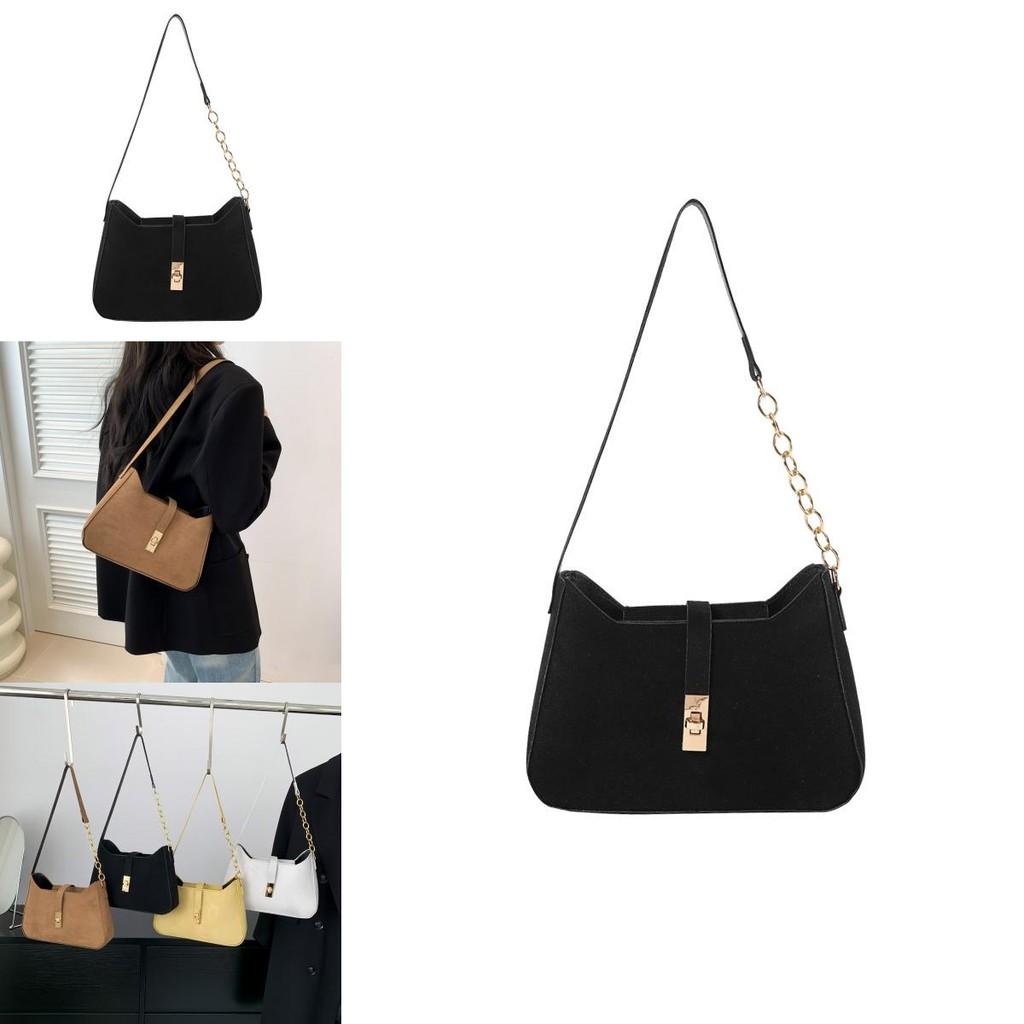 Unique Design Women's Small Square Shoulder Bag With Premium Feel And Chain Accent