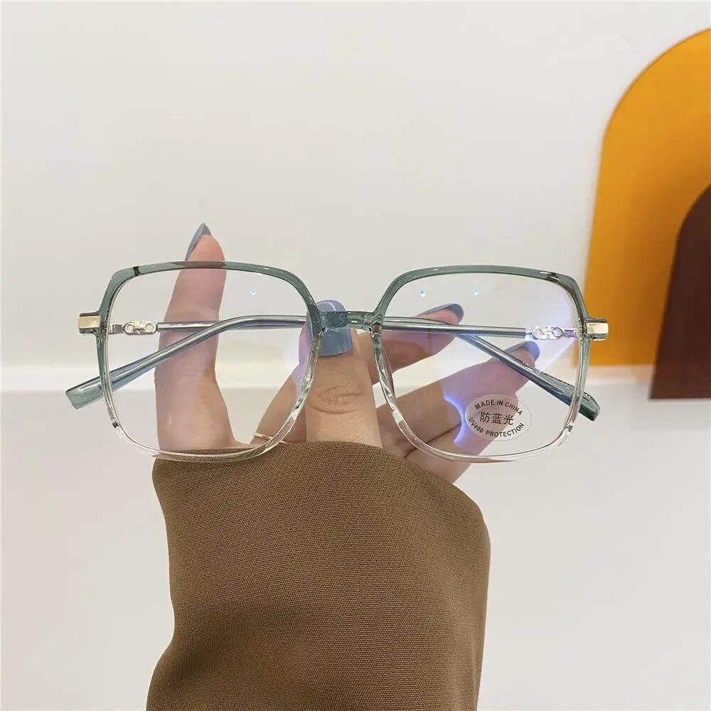 Модные квадратные простые очки унисекс для мужчин и женщин — фото 7