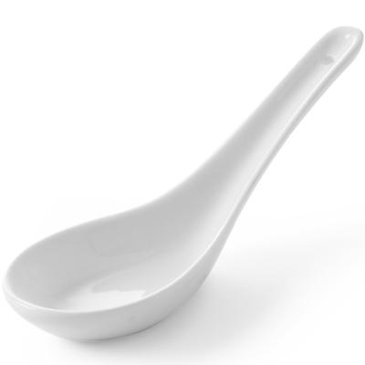 TAPAS MINI Sauce and Dip Spoon, White Porcelain, Set of 6, Hendi 785324