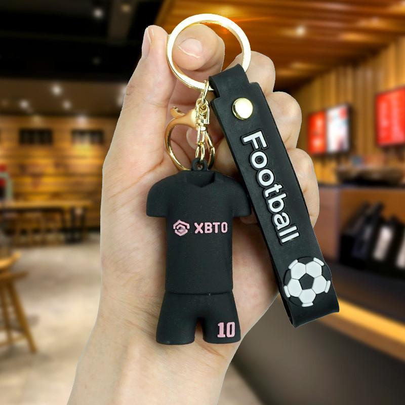 

Месси Лионель Мультяшная Звезда Брелок Милый Брелок для Сумки Подвеска для Машины Украшение Кукла Подарок Black Jersey