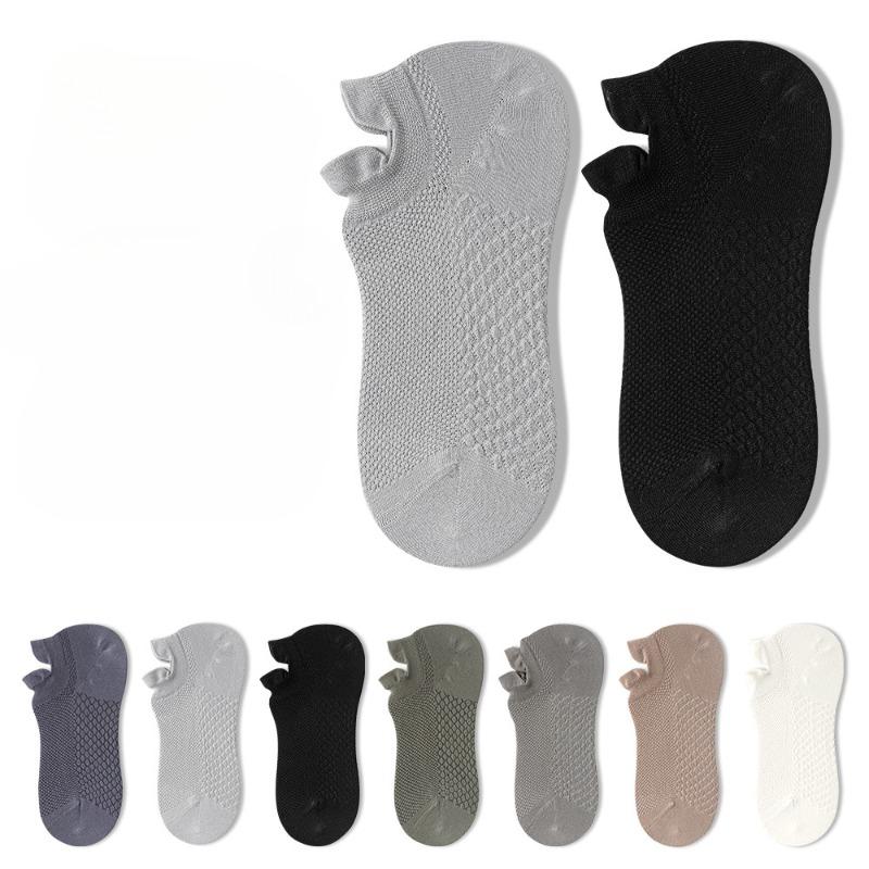 

Men s Thigh-high Heels, Men s Boat Socks, Sports Corset, Pure Cotton Short Socks, Spring and Summer Breathable Mesh Socks 1 pair сірий