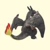 Little Elf Two-Horned Yellow & Shiny Black Charizard Plush Doll