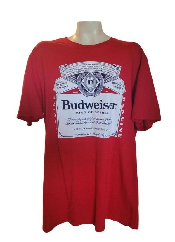 Men s Vintage Budweiser District T-shirt King of Beers Graphic Collectible S-5XL XL