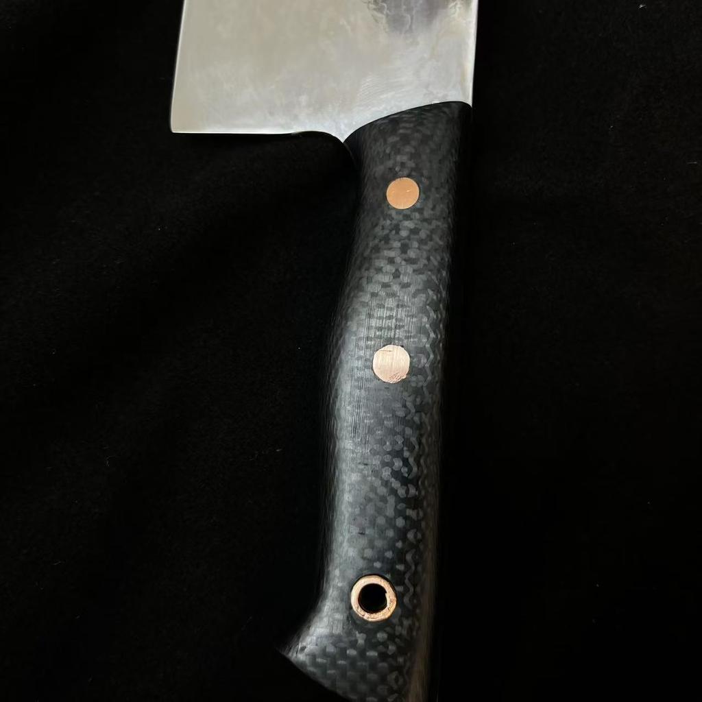 8.5 Inch Handmade Damascus Knife BG42 Aviation Special Steel Blade Chef Cleaver Meat Slicing Vegetables Kitchen Knife G10 Handle