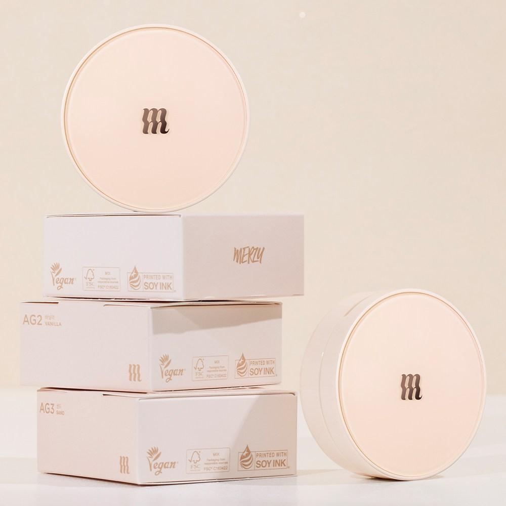 Merge the Airy Glow Fit Cushion SPF50+ PA+++ 13g, AG1 Ivory, 1 piece
