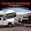 7 Pin Trailer Junction Box - Waterproof 7 Way Trailer Wiring Junction Box For Rewiring RVs, Campers & More - Tidy Your 7 Pin Trailer Wiring Harness,