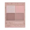CANMAKE Silky Souffle Eyes Matte Type Eyeshadow Quad [All 4 Colors], 4 Matte Shades, 1 Palette