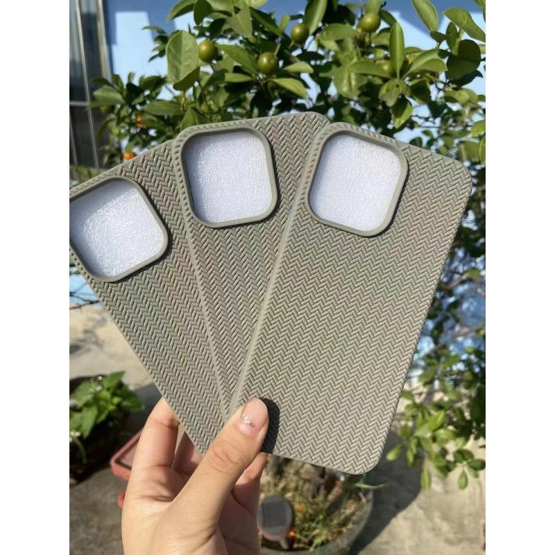 Schwarze gestrickte iPhone 15 Einfache und High-End 13/14 Hülle 12 Schutzhülle Weich