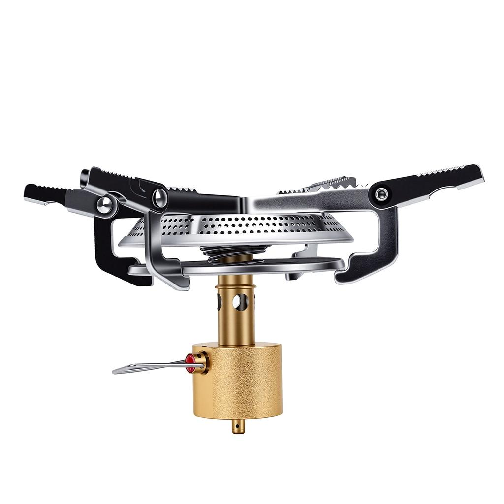 Portable Camping Backpacking Stove Compact Brass Outdoor Cooking Stove for Picnic Hiking