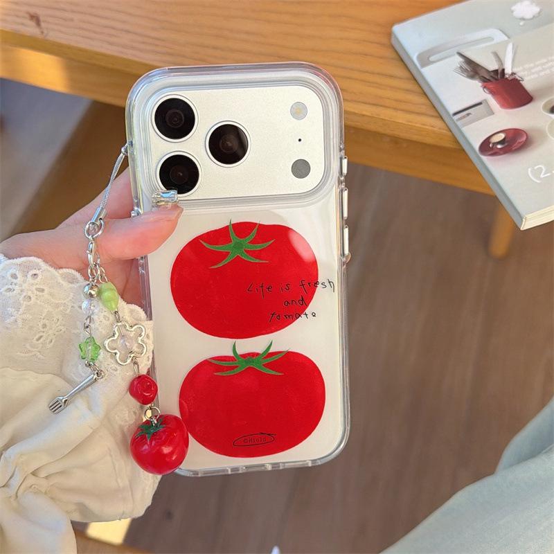 Fresh Tomato Design Phone Case for iPhone 17/16ProMax/15/14