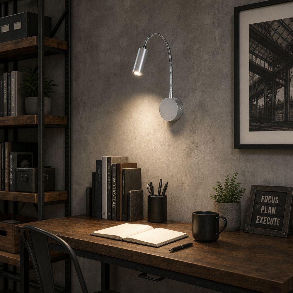 Aluminium LED Leselampe AC85-265V LED Wandleuchte Einfache LED Bettlampe Studio