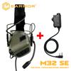 EARMOR M11 SE Tactical Communication Headset Electronic Shooting Earmuffs Anti-Noise Headphones & EARMOR M11 PTT Adapter(KEN)