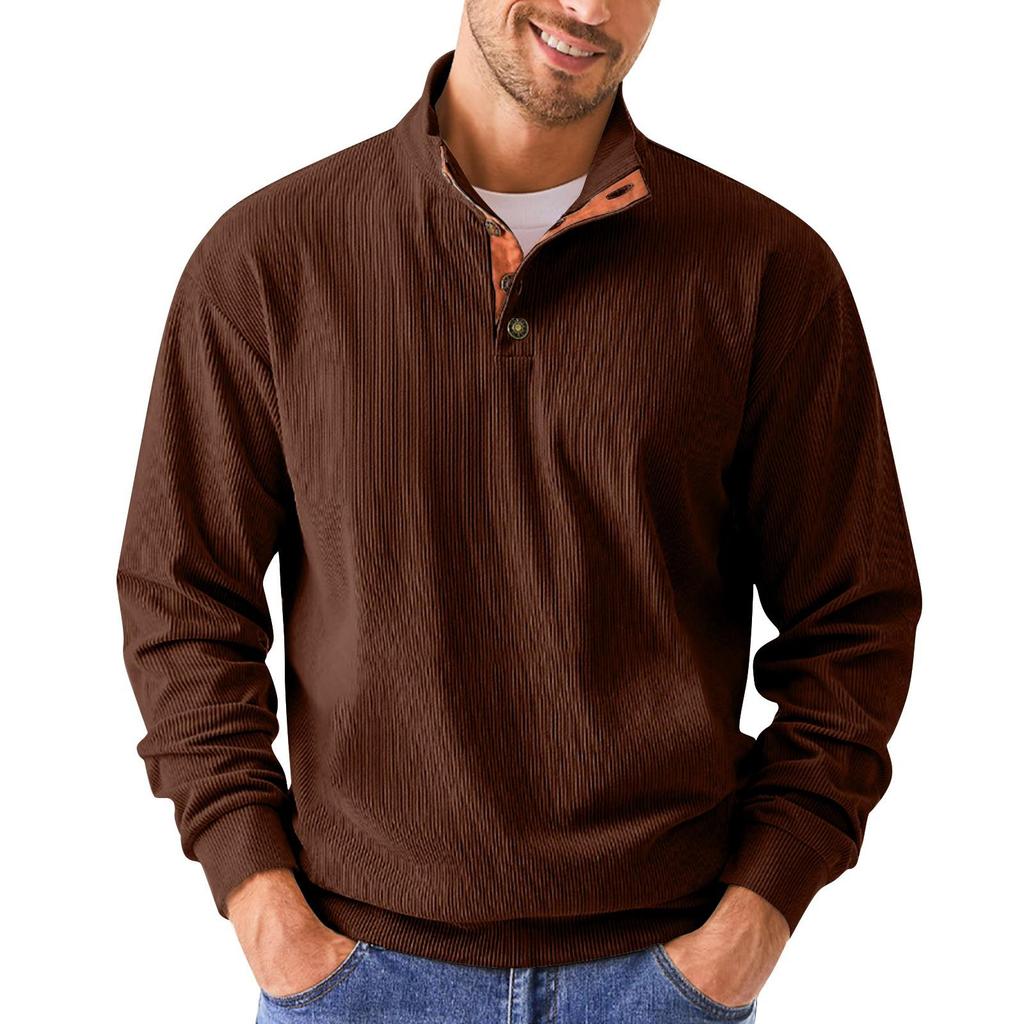 Spring And Men's Standing Collar Sweatshirt Is Outdoor Casual Sweaters Tops